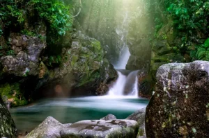 Cibulao Waterfall, An Exotic Waterfall Surrounded by Lush Green Vegetation in Bogor